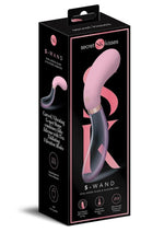 Load image into Gallery viewer, Secret Kisses Glass S Shape Rechargeable Silicone Dual End Vibrator - Clear/Pink
