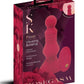 Secret Kisses Remote Control Rechargeable Silicone Vibrating Floret Buttplug - Red