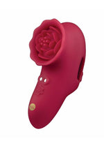 Load image into Gallery viewer, Secret Kisses Rosegasm Playful Petal Rechargeable Silicone Finger Vibrator - Red
