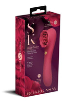 Load image into Gallery viewer, Secret Kisses Rosegasm Quake Rechargeable Silicone Dual Vibe - Red