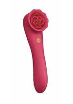 Load image into Gallery viewer, Secret Kisses Rosegasm Quake Rechargeable Silicone Dual Vibe