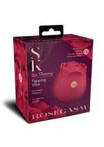 Load image into Gallery viewer, Secret Kisses Rosegasm So Thorny Rechargeable Silicone Vibrator - Red
