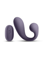 Load image into Gallery viewer, Secrets Maple Rechargeable Silicone G-Spot Warming Vibrator with Clitoral Stimulation - Purple

