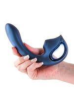 Load image into Gallery viewer, Seduction Kaia Rechargeable Silicone Dual Vibrator with Air Pulse Clitoral Stimulator
