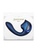 Load image into Gallery viewer, Seduction Kaia Rechargeable Silicone Dual Vibrator with Air Pulse Clitoral Stimulator
