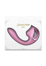 Load image into Gallery viewer, Seduction Kaia Rechargeable Silicone Dual Vibrator with Air Pulse Clitoral Stimulator
