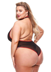 See Thru Crotchless Schoolgirl Teddy - Queen - Set