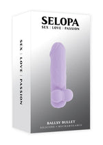 Load image into Gallery viewer, Selopa Ballsy Bullet Rechargeable Silicone with Sleeve - Purple
