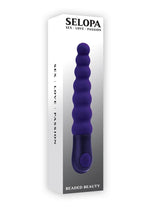 Load image into Gallery viewer, Selopa Beaded Beauty Silicone Vibrator - Purple
