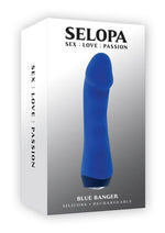 Load image into Gallery viewer, Selopa Blue Banger Rechargeable Silicone Vibrator - Blue

