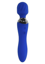 Load image into Gallery viewer, Selopa Blue Belle Silicone Rechargeable Dual End Vibrating Wand - Blue