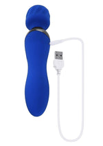 Load image into Gallery viewer, Selopa Blue Belle Silicone Rechargeable Dual End Vibrating Wand