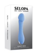 Load image into Gallery viewer, Selopa Dainty Dick Rechargeable Silicone Vibrating Dildo - Blue
