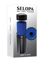 Load image into Gallery viewer, Selopa Hide and Seek Stroker - Black/Blue