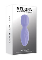 Load image into Gallery viewer, Selopa Lil Wand Rechargeable Silicone Vibrator - Purple