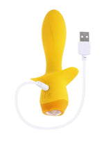 Load image into Gallery viewer, Selopa Mellow Yellow Rechargeable Silicone Vibrating Plug