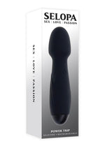 Load image into Gallery viewer, Selopa Power Trip Rechargeable Silicone Wand - Black
