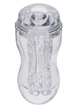 Load image into Gallery viewer, Selopa Stroke Of Luck Masturbator with Vibrating C-Ring - Clear