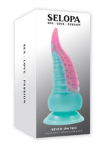 Load image into Gallery viewer, Selopa Stuck On You Rechargeable Silicone Vibrator - Blue/Pink
