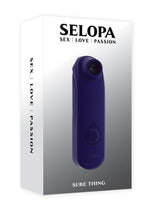 Load image into Gallery viewer, Selopa Sure Thing Silicone Clitoral Stimulator - Purple
