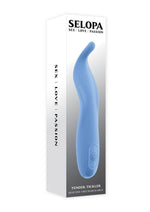 Load image into Gallery viewer, Selopa Tender Tickler Rechargeable Silicone Vibrator - Blue
