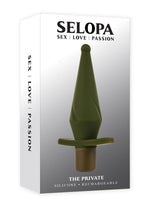 Load image into Gallery viewer, Selopa The Private Rechargeable Silicone Anal Plug - Green