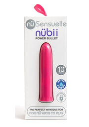 Sensuelle Nubii 15 Function Rechargeable Bullet Vibrator - Blush - Pink