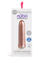 Load image into Gallery viewer, Sensuelle Nubii 15 Function Rechargeable Bullet Vibrator - Rose Gold
