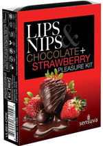 Load image into Gallery viewer, Sensuva Lips N Nips Pleasure Kit Limited Edition - Chocolate/Strawberry
