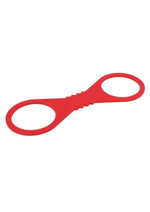 Load image into Gallery viewer, Sex and Mischief Amor Silicone Cuffs - Red - Large