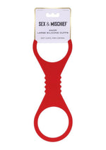 Load image into Gallery viewer, Sex and Mischief Amor Silicone Cuffs - Red - Large