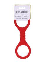 Load image into Gallery viewer, Sex and Mischief Amor Silicone Cuffs - Red - Small