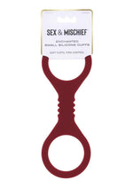 Load image into Gallery viewer, Sex and Mischief Enchanted Silicone Cuffs - Red - Small