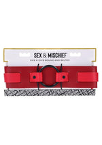 Load image into Gallery viewer, Sex and Mischief Ex's Andamp; Oh's Bound and Belted - Black/Red