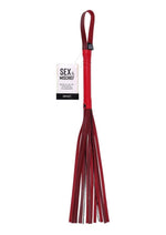 Load image into Gallery viewer, Sex and Mischief Ex's Andamp; Oh's Crystal Flogger - Black/Red