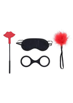 Load image into Gallery viewer, Sex and Mischief Ex's Andamp; Oh's Kiss Kit - Black/Red