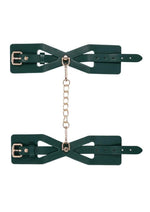Load image into Gallery viewer, Sex and Mischief Indica Cutout Cuffs - Gold/Green