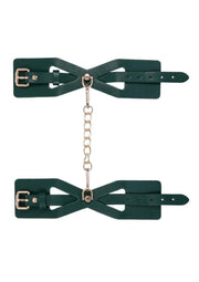 Sex and Mischief Indica Cutout Cuffs - Gold/Green