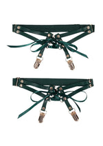 Load image into Gallery viewer, Sex and Mischief Indica Laced Up Garter - Green