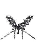 Load image into Gallery viewer, Sex and Mischief Lace Collar with Nipple Ties
