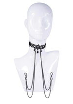 Load image into Gallery viewer, Sex and Mischief Lace Collar with Nipple Ties
