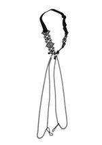 Load image into Gallery viewer, Sex and Mischief Lace Collar with Nipple Ties - Black
