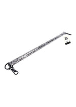 Load image into Gallery viewer, Sex and Mischief Lace Spreader Bar - Black/Silver