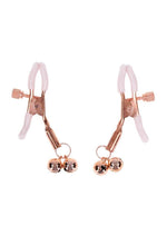 Load image into Gallery viewer, Sex and Mischief Peaches N Creame Bell Nipple Clamps - Rose Gold
