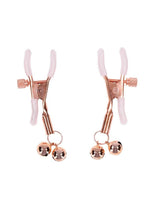 Load image into Gallery viewer, Sex and Mischief Peaches N Creame Bell Nipple Clamps
