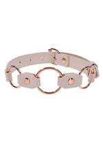 Load image into Gallery viewer, Sex and Mischief Peaches &#39;N Creame Ring Day Collar - Rose Gold

