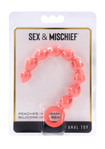Load image into Gallery viewer, Sex and Mischief Peaches N Creame Silicone Anal Beads - Orange
