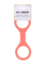 Load image into Gallery viewer, Sex and Mischief Peaches N Creame Silicone Cuffs - Orange - Small