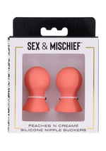 Load image into Gallery viewer, Sex and Mischief Peaches 'N Creame Silicone Nipple Suckers - Orange