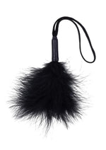 Load image into Gallery viewer, Sex and Mischief Peaches N Creame Wrist Feather Tickler - Black
